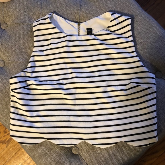 Design Lab Lord & Taylor Tops - Striped Crop Top